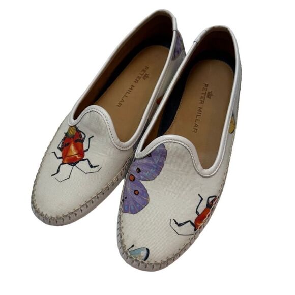 Peter Millar Signature Insetti Venetian Loafers Women's Sz. 8 - Picture 1 of 6